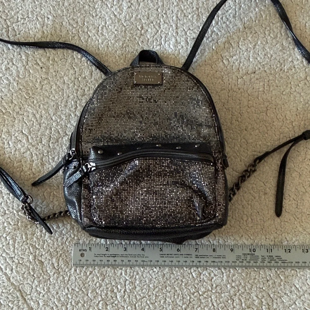 Victoria's Secret Sparkling Black Backpack - Picture 3 of 8